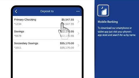 Mobile banking app: Remote Deposit A Check