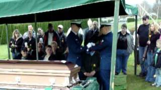 Dads Funeral Flag Ceremony.MOV