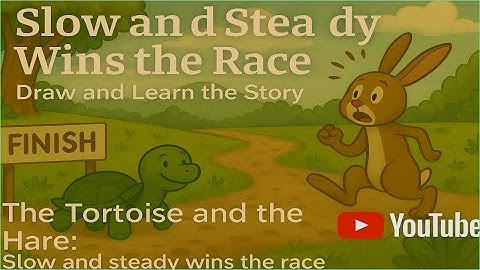 Tekenen en leren: Langzaam maar zeker wint de race | Moreel verhaal voor kinderen