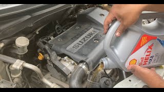 Swift Dzire Engine oil, oil filter change and Oil Drain Plug cleaning.