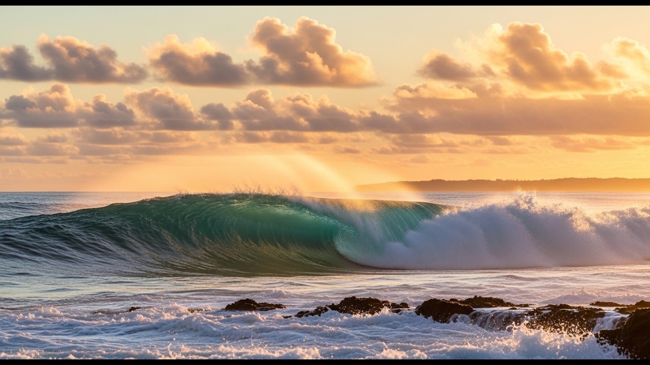 Want to wake up feeling refreshed? Watch and listen to this! #beautifuloceanwaves