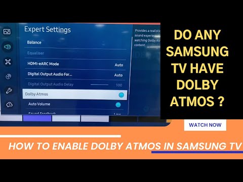 Video: A e mbështet Samsung UBD k8500 Dolby Atmos?