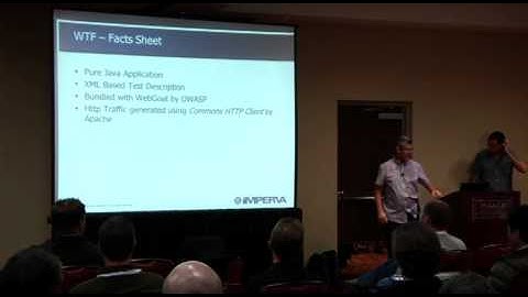 OWASP AppSecUSA 2012: WTF - WAF Testing Framework