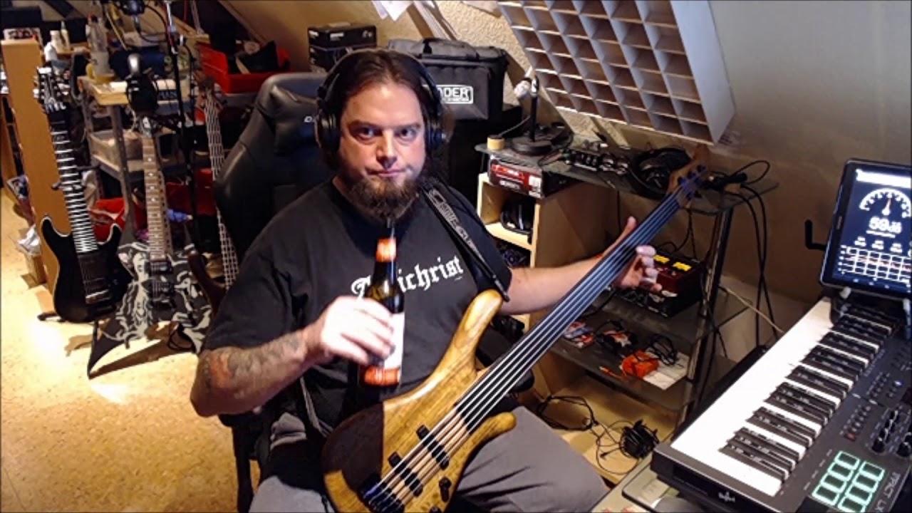 AC/DC Let there be Rock on Fretless 5 String Fame Baphomet