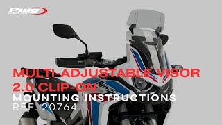 REF.20764 MULTI-ADJUSTABLE VISOR 2.0 CLIP-ON MOUNTING INSTRUCTIONS