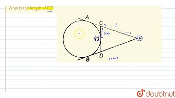 In the given figure PA and PB are tangents to the circle drawn from an external point P. CD is a...