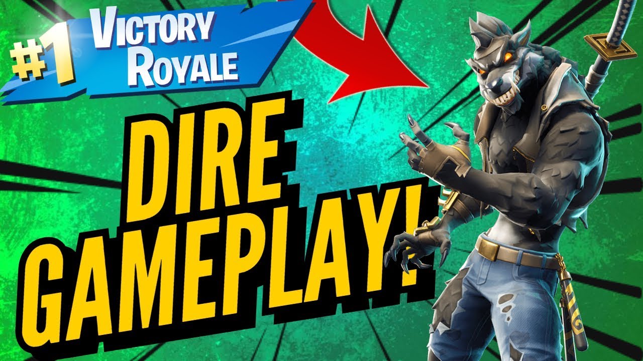DIRE Skin Gameplay! In Fortnite Battle Royale