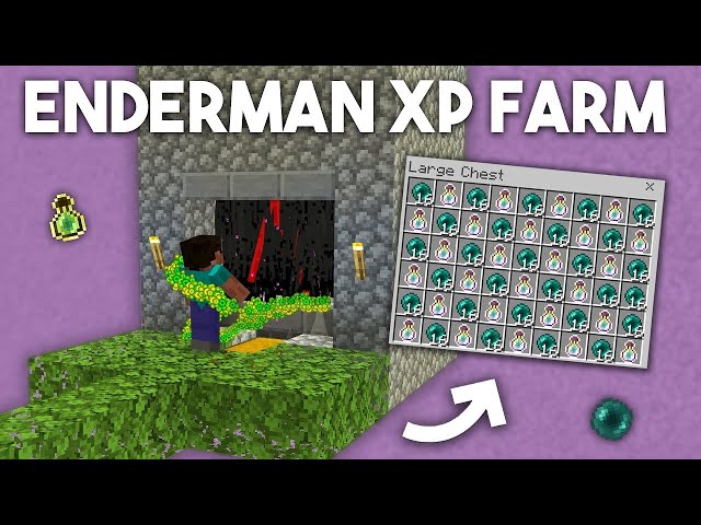 Minecraft Enderman XP Farm 1.20.2 - BEST DESIGN 