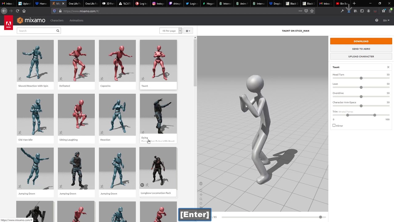 Bento Buddy - auto weight with Mixamo, convert with Bento Buddy, upload ...