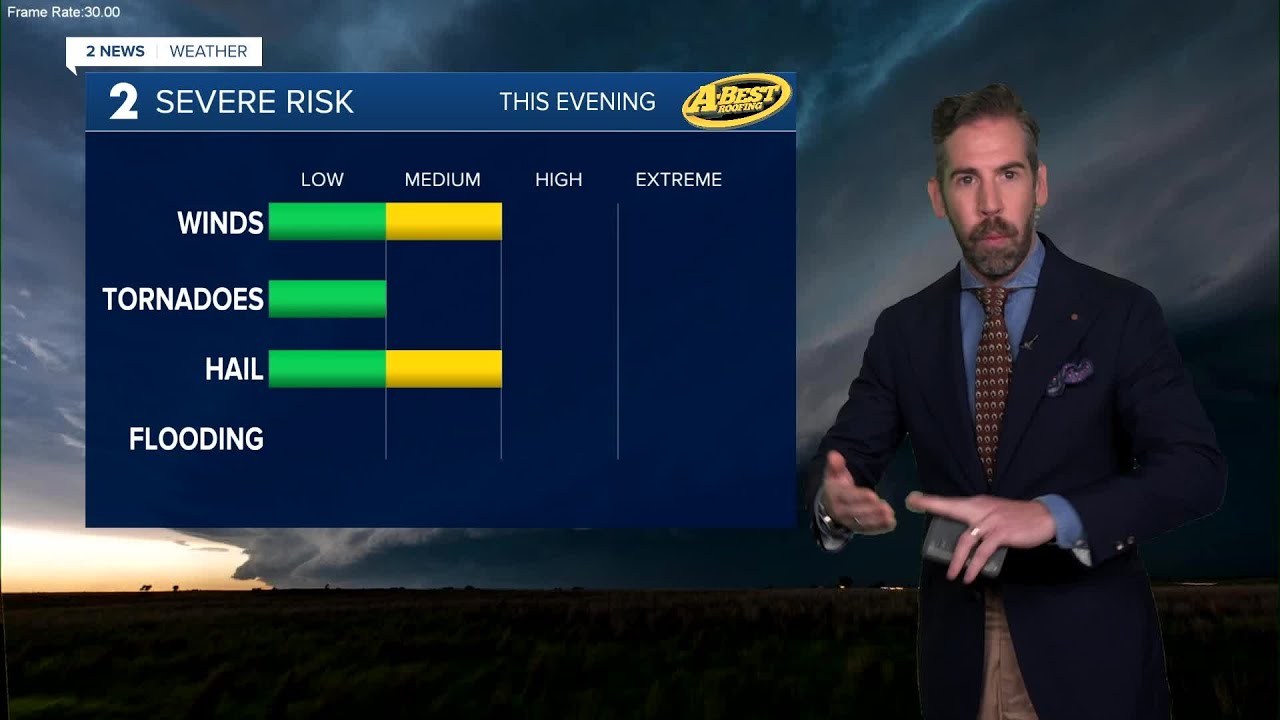 Severe Storms Possible By Evening - YouTube