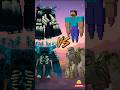 Warden all forms Vs Mobs and Herobrine #shortsfeed #minecraftshorts #trending #herobrine