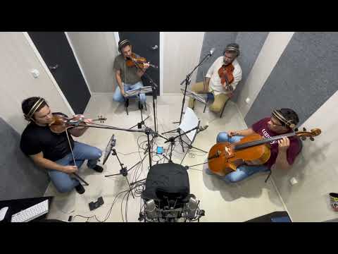 Gravação com quarteto de cordas ￼(Strings) - Flavio Guedes (Prod) e Ronaldo Oliveira (Arr)￼