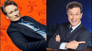 Conan and Colbert tell the same story completely differently