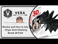 Review and How to Use - Dryer Vent Cleaning Brush 30 Feet -  Dryer Duct Cleaning kit