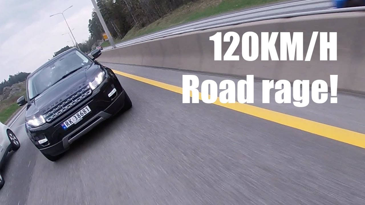 CAR DRIVER CHASES AND ALMOST HITS BIKER - ROAD RAGE - YouTube