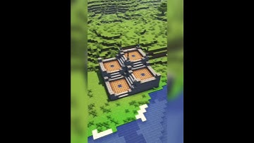 Simple wheat farm build in Minecraft😦