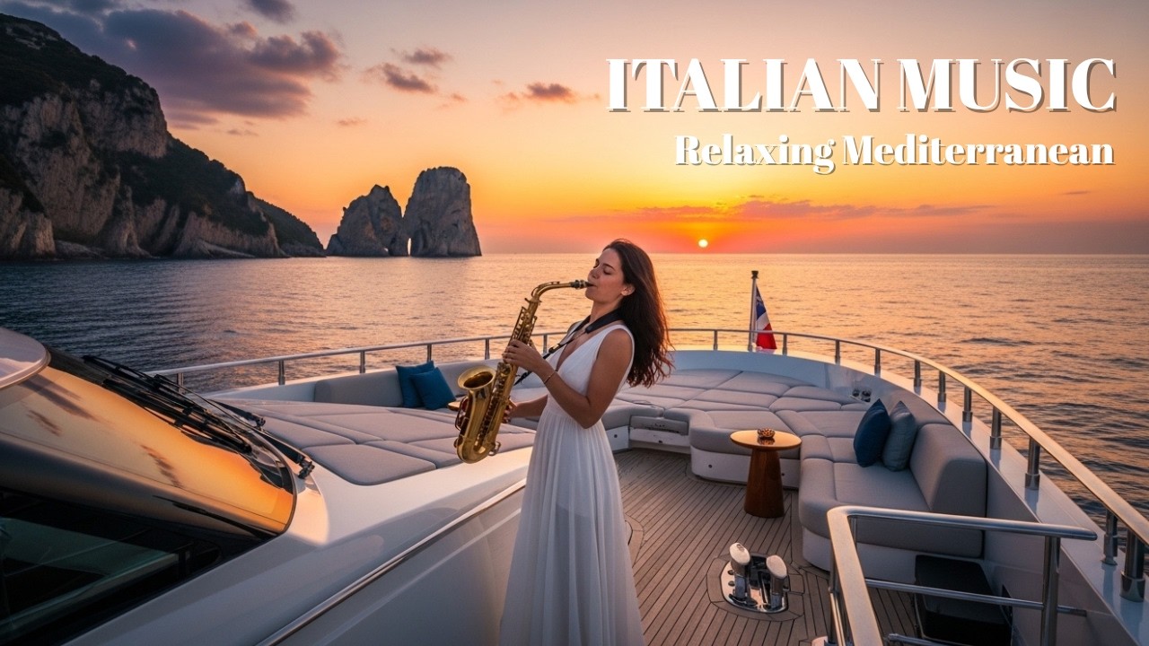 🎶 Italian Vibes & Mediterranean Music 🎶 2+ Hours Scenic Amalfi Coast & Lake Como Relaxation 4K