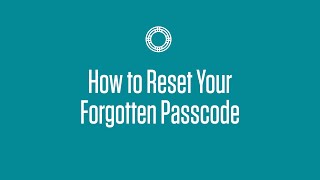 How to Reset Your Forgotten Passcode