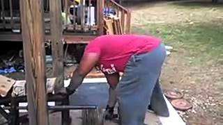 200lb  dumbbell rows for 2 reps