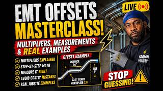 Most Electricians Get EMT Offsets WRONG ⚠️ LIVE
