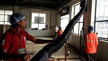 KEMPER EXHAUST ARM WITH EXTENSION CRANE FOR WELDING FUME AND DUST EXTRACTION