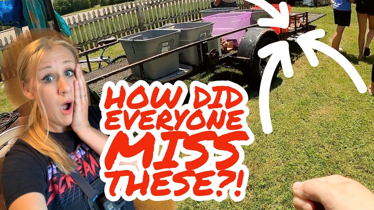 I Found a PILE of YARD SALE SCORES!!! - YouTube
