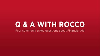 Answering Four Common Financial Aid Questions