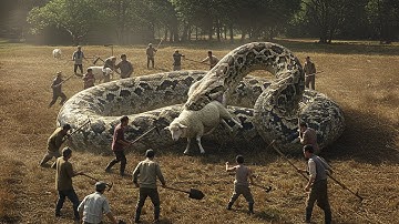 Rescue Team Saves Mother Sheep from Giant Python Attack