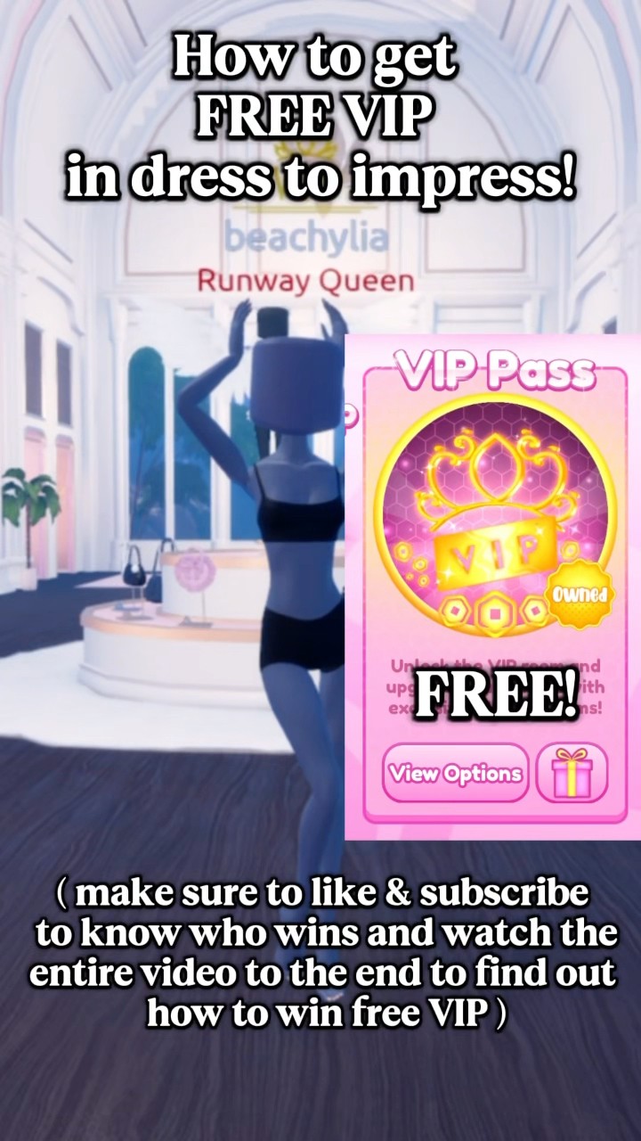 How To Get Free VIP In Dress To Impress Roblox Oardefault 