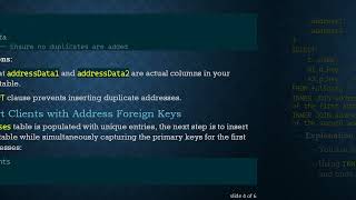 How to Insert Primary Keys of New Addresses in a Client Table with SQL
