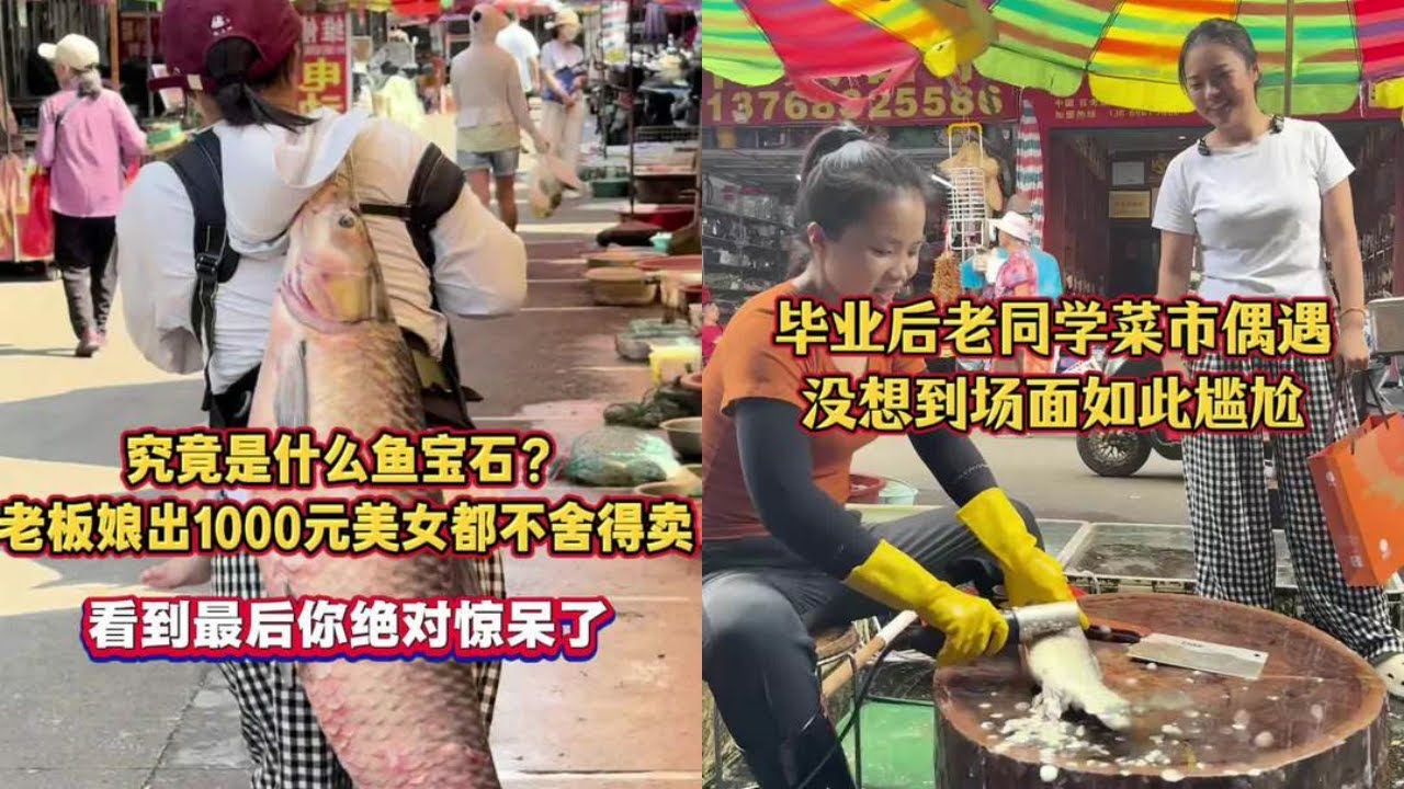 究竟是什么鱼宝石？老板娘出1000元美女都不舍得卖，看到最后你绝对惊呆了！｜毕业后老同学菜市场偶遇，没想到场面如此尴尬！