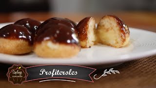 Profiteroles paso a paso - Crujientes y doraditos