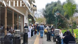 Athens Greece Walk Under Grey Skies