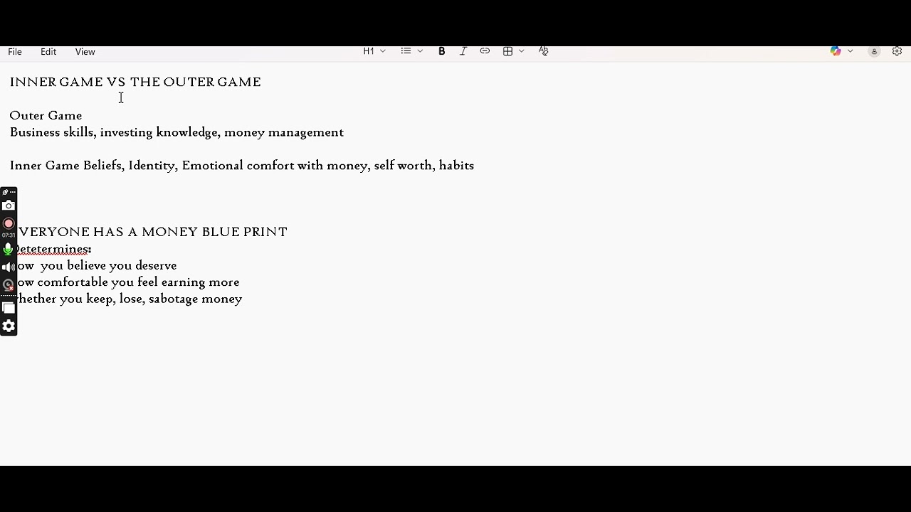 Why Most People Will Never Be Rich ( It's Not Money )