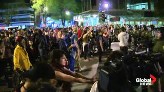 Raw Video: Mass protest arrests in Montreal