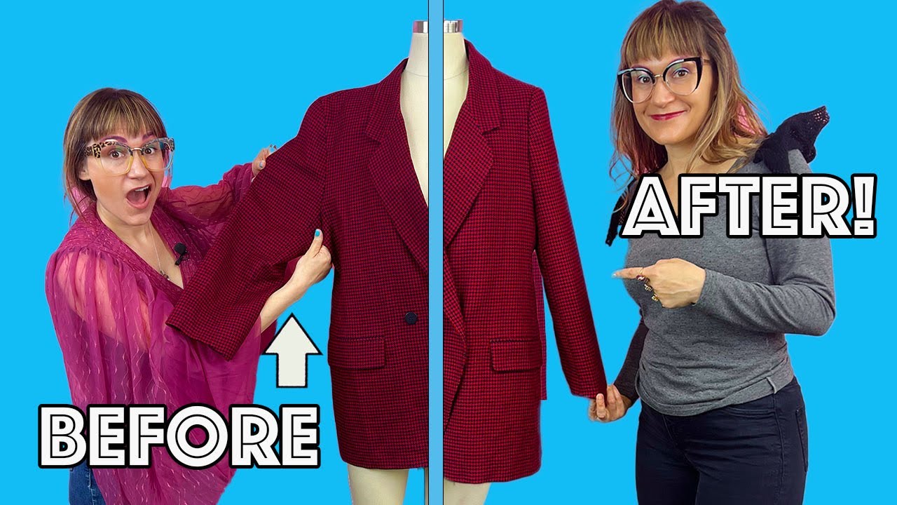 How To Tailor (Take In) The Armholes And Sleeves On A Jacket Or Blazer!