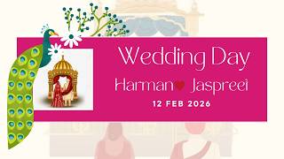   The Wedding Day  Harman  Jaspreet   4k Ultra Hd  12 Feb 2026