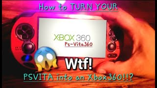 HOW to TURN YOUR PS~VITA into a Xbox 360!!??