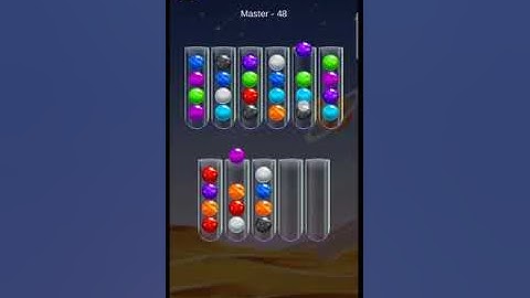 Golden Bubble Sort Master Level 48 (gameplay walkthrough)
