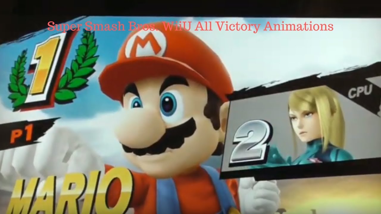 Super Smash Bros WiiU All Victory Animations