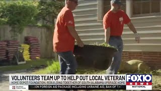 Local Army veteran receives help in the form of much needed home improvements thanks to volunteer...