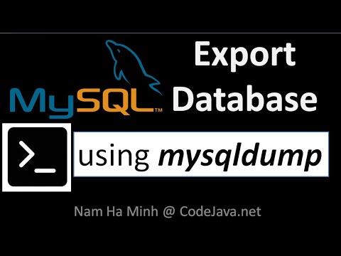 فيديو: كيف استيراد MySQL تفريغ لينكس؟