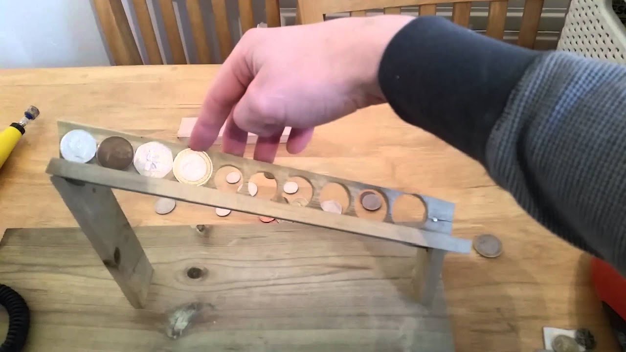Coin Sorter Diy Make Your Own Cardboard Coin Sorting Machine Diy coin sorting machine from
