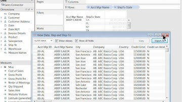 DataSelf Analytics Desktop - Copy and Export Data