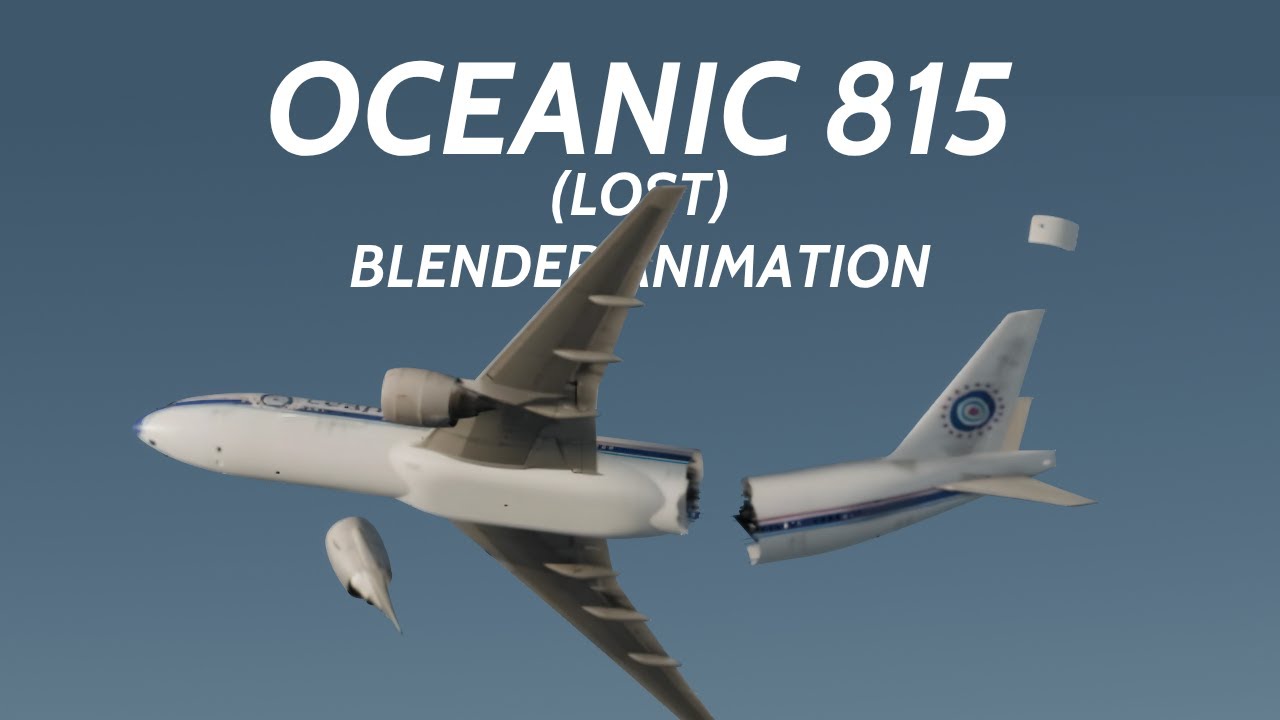 OCEANIC AIRLINES 815 - BLENDER CRASH ANIMATION