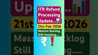 ITR Refund Processing Latest Update | Refund Not processed ? Refund Not Received? #shorts