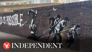 Suspected new Banksy mural appears in London  'Another World is Possible'
