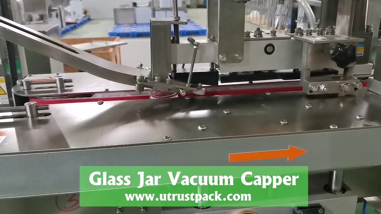 Automatic Glass bottle Jar Capping Machine Linear Vacuum Lid Screw Capper Equipment