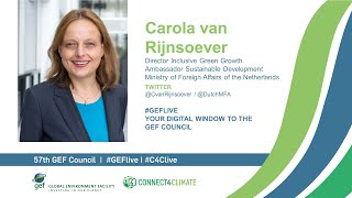 Carola van Rijnsoever at GEF Live - Your digital window to the 57th Council