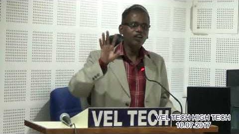 VELTECH HIGH TECH DEPT OF ECE GUEST LECTURE 10.07.2017